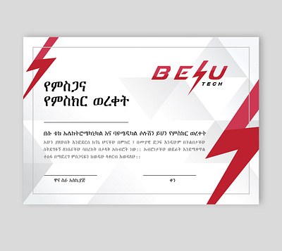 Company certificate design branding certificate design design flat graphic design illustration illustrator logo nahom shiferaw typography vector