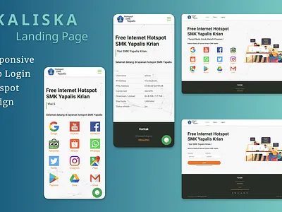 Hotspot Landing Page - SMK Yapalis Krian design graphic design landing page school ui ux website