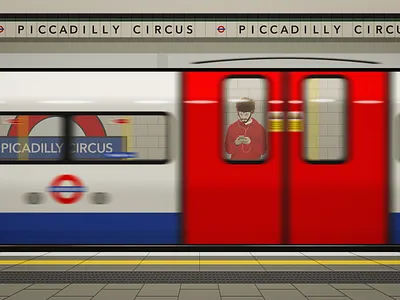 Picadilly Circus alone high speed illustrating london london underground lone metro music night piccadilly piccadilly circus rail railway station train transit travel tube uk underground