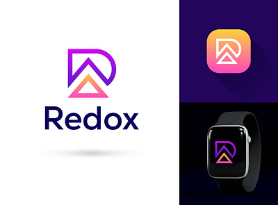 Redox logo design concept 3d logo abstract logo app icon branding branding identity colorfull logo gradient letter r lettermark logo logo type logodesign logos minimal minimal logo mockup modern logo symbol typography watch