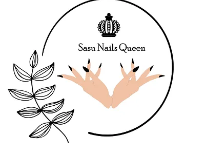 Sasu Nails Queen Logo branding design illustration illustration design logo