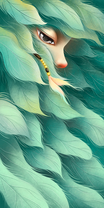 green leaves design illustration