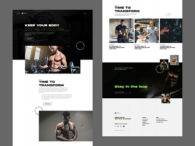 Fitness@Landing page Design bodybuilding crossfit fitness gym health landing page design sports traning ui ux workout