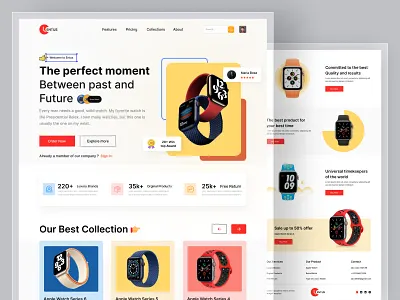Smart Watch Landing Page apple watch apple watch design cpdesign creativepeoples ecommerce website electronics device eshop gadget gear iwatch landing page luxury watches online shop smart watch smart watch website smart world trending watch web web design