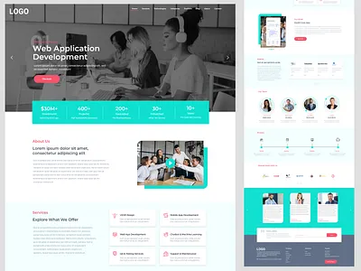 IT Company Website Landing Page