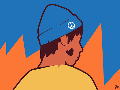 Peace, please. character character design design eyes face fire graphic design head illustration logo love man motion graphics peace portrait support ui ukraine vector