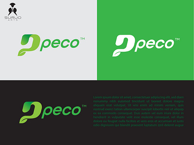 Peco logo abstract abstract logo abstractlogo bestlogo brand branding clean creative leaf logo logo design logo designer logodesign logoinspiration minimal modern natural nature plogo unique