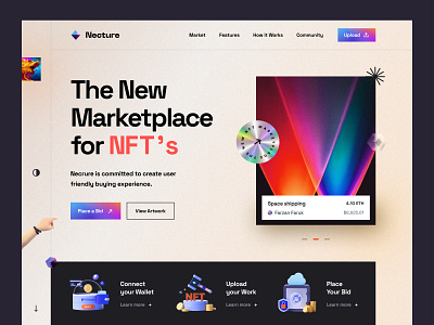 NFT Website Design art artist artwork bitcoin crypto etherium homepage illustration image landing page mockup nft nft art non fungible token photo token web design website