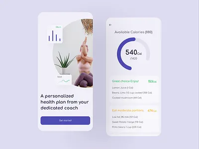 Weight Management App Interaction all animation branding exercise graphic design gym illustration mobile motion graphics popular print product design schedule app typography ui design ux design web design weight app design weight lose weight management app