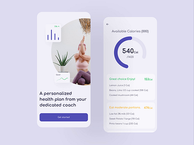 Weight Management App Interaction all animation branding exercise graphic design gym illustration mobile motion graphics popular print product design schedule app typography ui design ux design web design weight app design weight lose weight management app