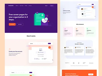 Quick & Easy Job Posting💼 branding career design employee employeement hiring illustration job job board job portal job posting job search landing page product design recruting ui uidesign userexperiencedesign website