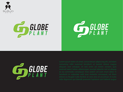 Globe plant logo abstract abstract logo abstractlogo bestlogo branding cleanlogo creative gp logo leaf logo logo design logo designer logodesign logoidea logomark minimal modern natural nature unique