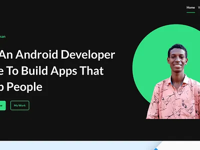 Personal Portfolio android dev figma graphic design ui