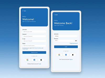 Signup Screen 001 01 daily challenge dailyui form login sign up signin signup ui design user input