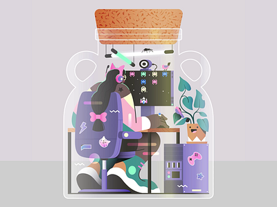 Vivarium -05- 2d animation animation 2d animation after effects design gif illustration motiondesign nft nft collection nft community vector animation vivarium