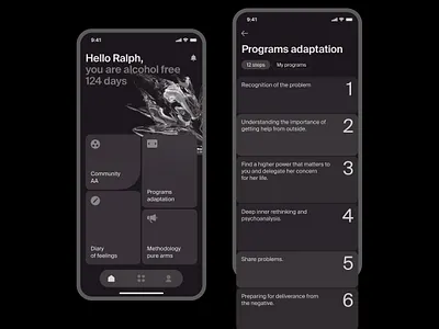 AlcoRem android android app android mobile app aplication app design ios ios app ios mobile app ios screens minimal mobile mobile aplication mobile app mobile app design typography ui ux