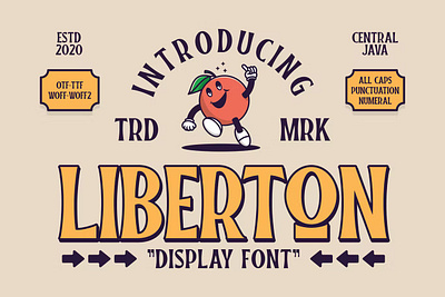 LIBER-TON DISPLAY FONT app badge branding classic design display font graphic design illustration logo retro serif typeface typography ux vintage
