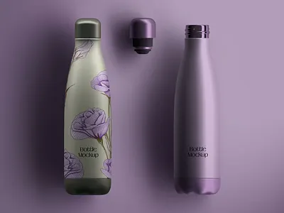 Bottle Packaging Mockup bottle branding cute design illustration logo mockup packaging packaging design product ux