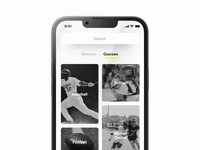 search your athlete android athletes ios search search result sport tabs ui