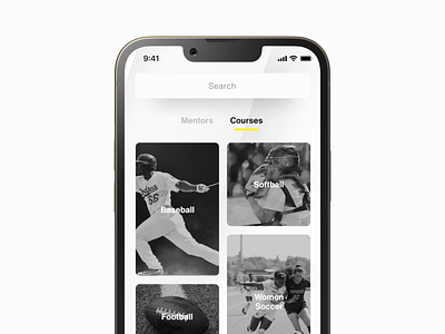 search your athlete android athletes ios search search result sport tabs ui