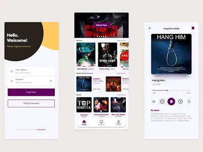 Collywood App Redesign app design ui ux