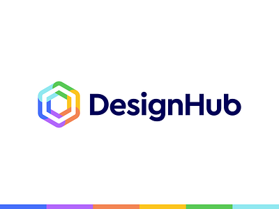 Abstract Logo Design - Colourful / Hexagon / Cube / Hub abstract logo ai artificial intelligence blockchain colorful colourful logo crypto cube data design geometric hexagon icon logo logodesign modern saas simple software logo symbol tech technology