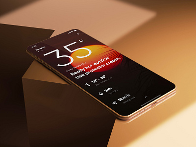 Weather App 3d app clean design mobile mockup ui ux weather