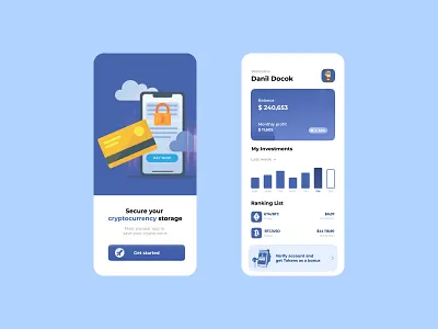 Crypto Wallet App app bitcoin bnb crypto crypto app crypto wallet cryptocurrency currency desigh design dollar ethereum exchange secure tether ui unique usd ux wallet