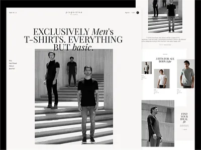 PROPORTION UI/UX WEBSITE DESIGN abstract adobe brand design brand identity branding clothes fashion graphic design homepage landing page design landingpage landingpagedesign minimal ui ui design ux ux design web design website design websitedesign