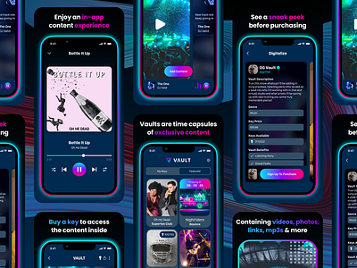 VAULT - App Store Screenshots advertising app store blockchain brand ios iphone iphone x marketing play store product product design screenshots solana ui ui design user experience user interface ux ux design web3