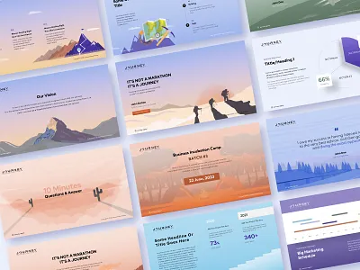 Venture Capital Pitch Deck Design illustration presentation incubation startup popular pitch deck trend pitch deck venture capital pitch deck warm presentation