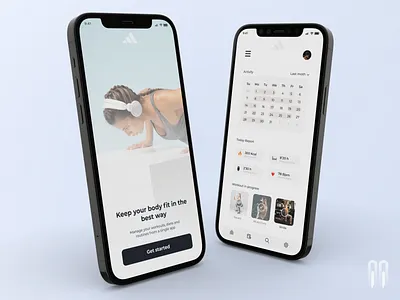 Adidas Running - Sport App UI/UX Design Concept adidas app branding design figma gym mobile mobileappdesign nike running runtastic rutine sport sportapp ui uiinspiration uiux ux web website