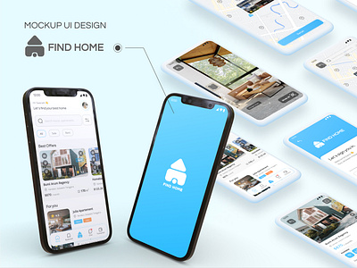 FIND HOME - UI DESIGN android blog clean cricket design home minimal minimalist mobile mobileapp property trending tv