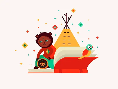 Inaya tales book charecter design children children fairy tales ethno festival hippie illustration inayafest music nature night organic russia spirit tales tribal ukraine ural yoga