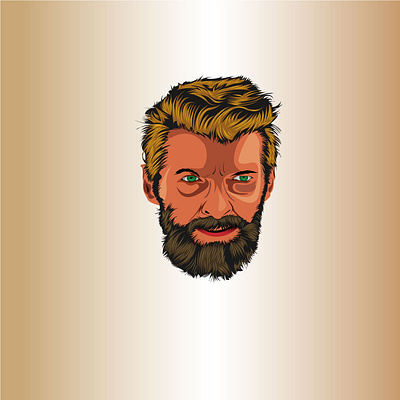 Logan portrait app artwork branding design graphic design illustration logo portrait typography ui ux vector
