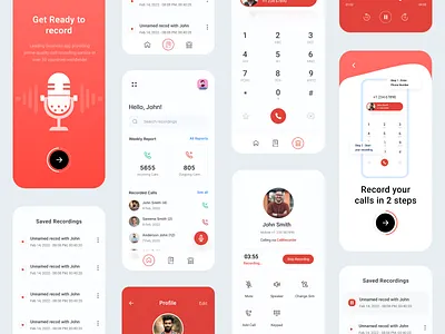 Call Recorder App 2022 app appstore arslan branding call concept live pakistan project recorder screens trend ui