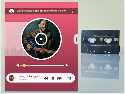 Music App Design for small Gadgets app daily ui design illustration ui ux