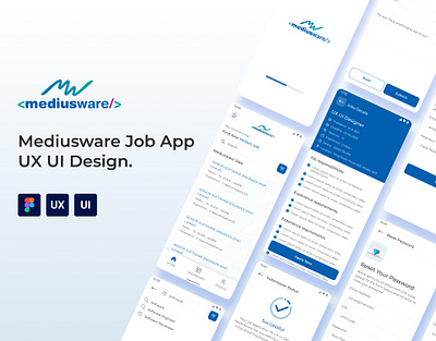 Mediusware Job App UX UI Design adobe photoshop adobexd android animation app app design design figma figma design home page ios landing page mobile ui ux web design xd design xd ui kit