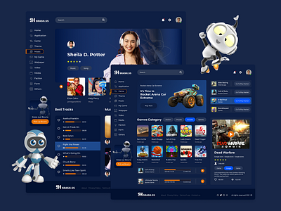 Srash Dashboard UI/UX animation branding design figma game gaming dashboard graphic design music portal product design store stream ui ui design uiux uiuxservice ux