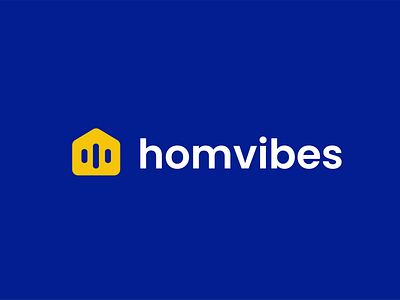 homvibes branding clever creative design entertainment home house logo minimal music simple sound stream wave