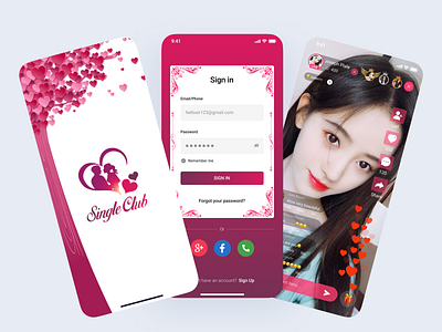 Single Club Live stream App app design app ui trends appdesign best ui design best ui designer design fmrawuser live stream app mobile app ui new ui trends single club ui ui trend uidesigner uiux user experience design user interface design userexperience ux design