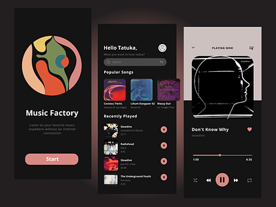 Music player app app design app ui design graphic design illustration minimal mobile mobile app mobile app design mobile design mobile ui mobile ui design music music app music design music player app ui ux web
