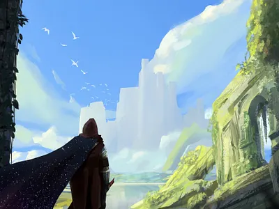 Ebook cover - He Who Fights With The Monsters - Book 1 book cover bookcover branding character cover digital art digital panting ebook cover fantasy art fantasy landscape fantasyart he who fights with the monsters illustration