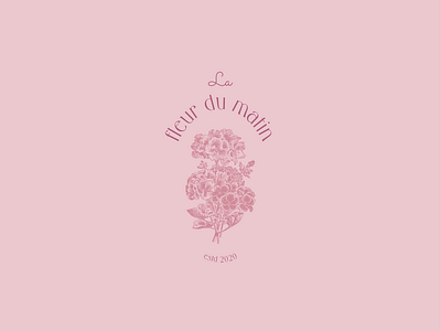 La Fleur du Matin Logo | Weekly Warm-up brand logo branding delicate design feminine fleur flower design flower shop flowers graphic design illustration logo rebound typography typography design vector weekly warm up