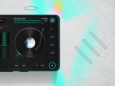 edjing - Right deck app design dj djing ui ux