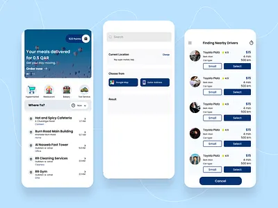Ride Booking Application booking app ui new design ride app ui ui design ux design
