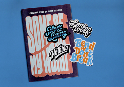 Some Of My Work + Sticker Sale design goods graphicdesign lettering magazine newspaper portfolio print stickers type typography zine