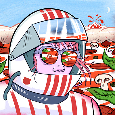 Happy Pi Day helmet pizza planet time travel
