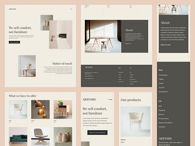 Artemis brand branding design ui ux