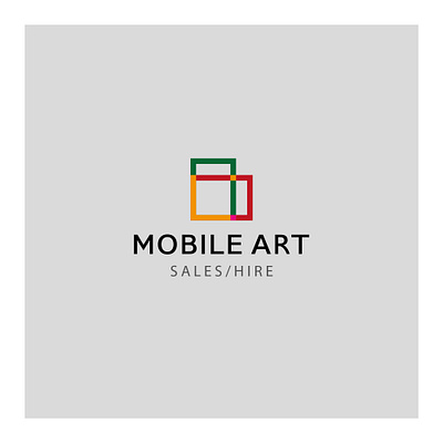 Logo for Mobile Art Gallery branding design graphic design logo typography vector